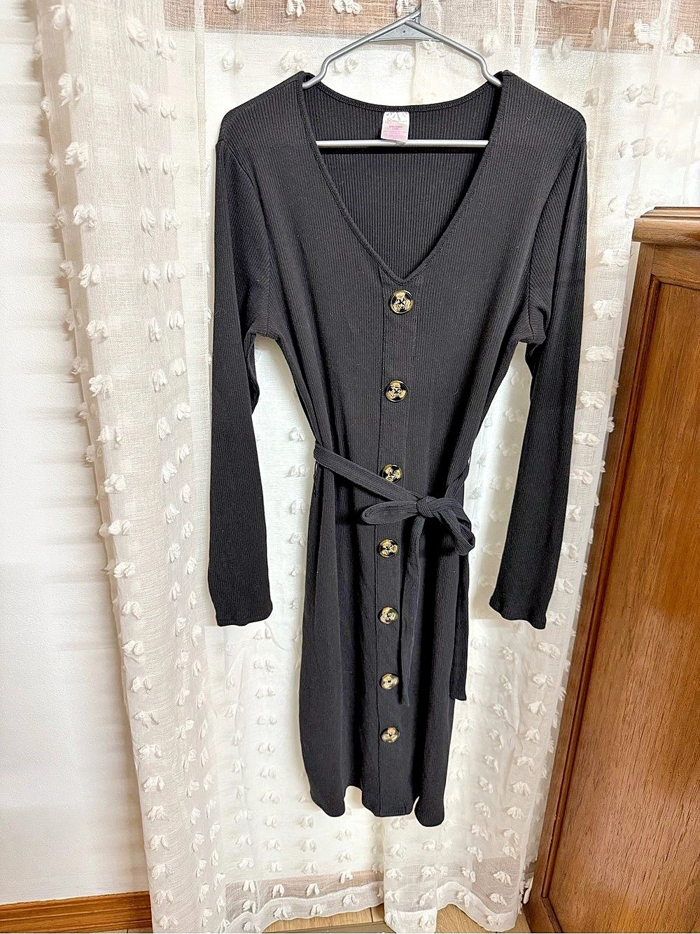 No Boundaries Ribbed Maxi Dress in Black Size XXL/2XG Like New